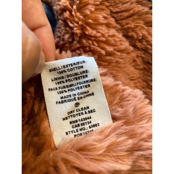 AVEC LES FILLES Women’s M Denim Jacket w/removable pink faux fur - Picture 7 of 11